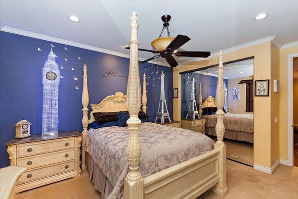 Bedroom, Interior, Recessed Lighting
