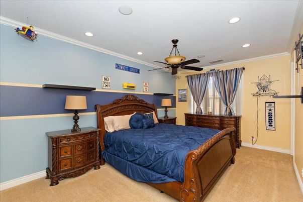 Bedroom, Interior, Recessed Lighting