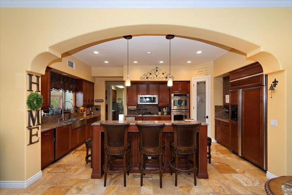 Interior, Kitchen, Pendant Lights, Recessed Lighting, Stainless Steel Appliances