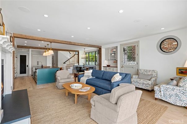 Dining room, Interior, Kitchen, Living room, Pendant Lights, Recessed Lighting, Wood Texture Flooring