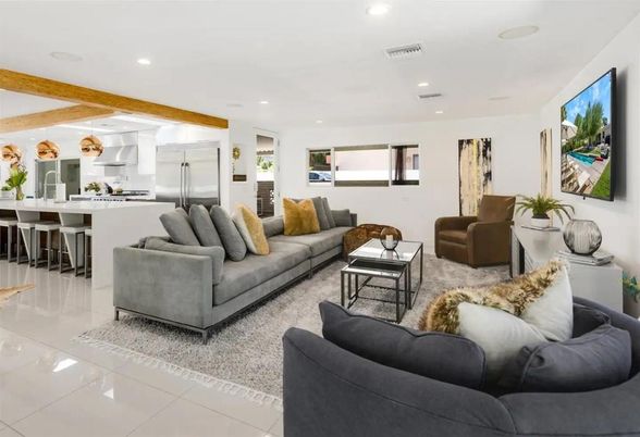 Interior, Kitchen, Living room, Recessed Lighting