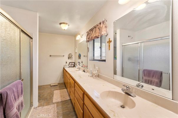Bathroom, Dual Sink Vanities, Glass Shower, Interior