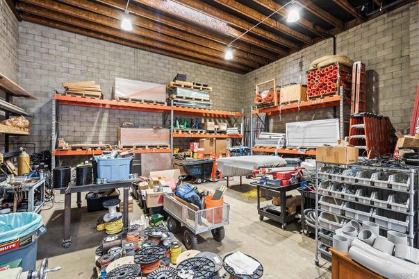 Garage, Interior, Stone Walls