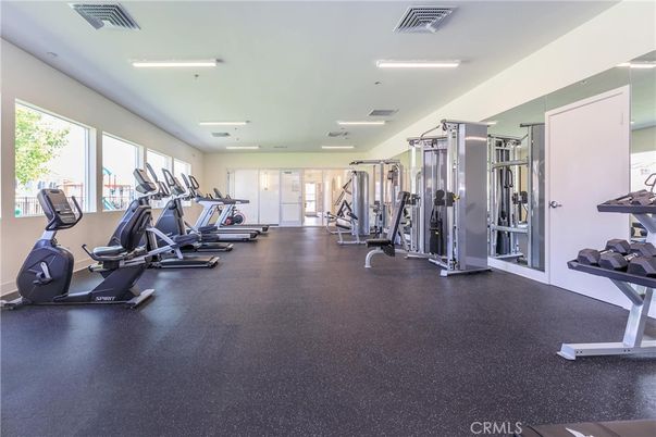 Fitness Equipment, Gym, Interior, Recessed Lighting