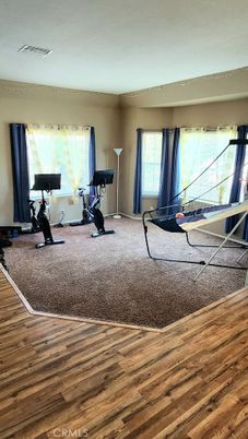 Fitness Equipment, Interior, Wood Texture Flooring