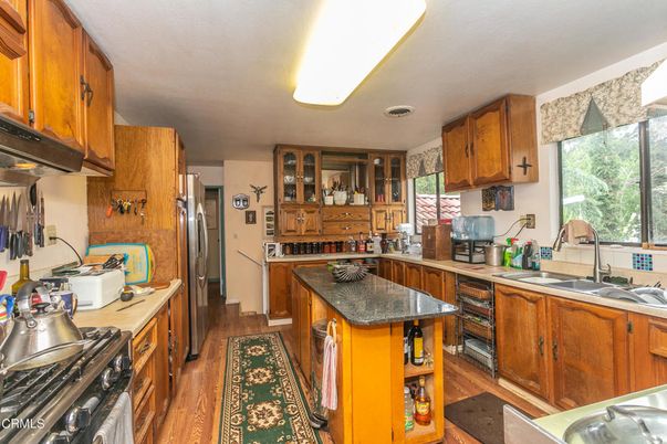 Interior, Kitchen, Wood Texture Flooring