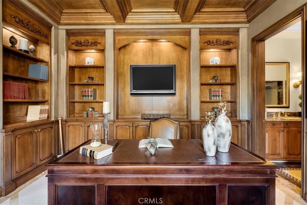 Home Office, Interior, Wooden Ceilings