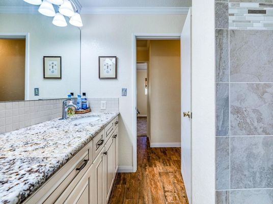 Bathroom, Interior, Wood Texture Flooring