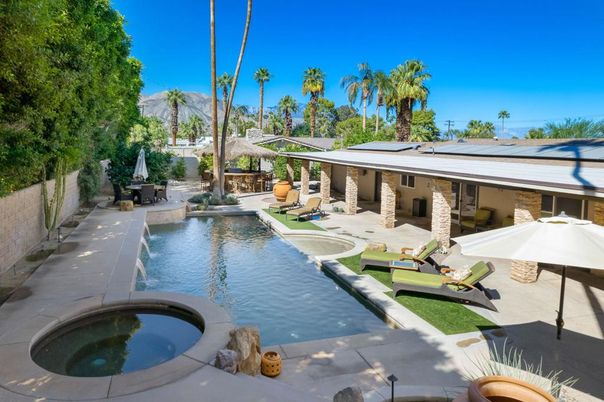 Exterior, Pool, Solar Panels