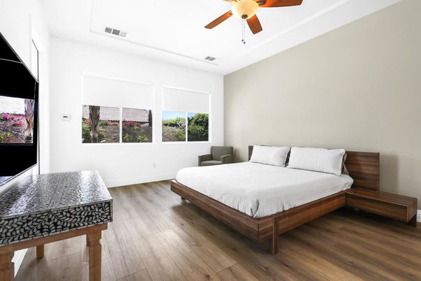 Bedroom, Interior, Wood Texture Flooring