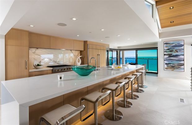 Interior, Kitchen, Recessed Lighting, Stainless Steel Appliances, Water