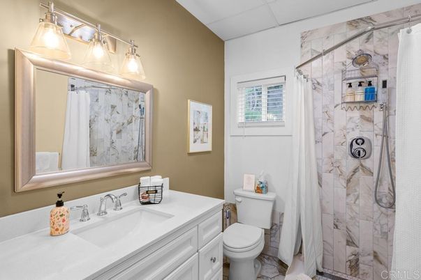 Bathroom, Glass Shower, Interior, Marble Walls