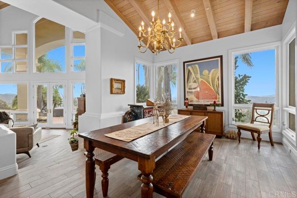 Chandelier, Interior, Recessed Lighting, Wooden Ceilings, Wood Texture Flooring