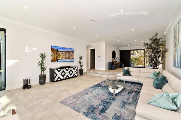 Interior, Living room, Recessed Lighting