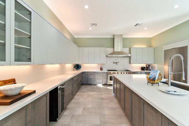 Interior, Kitchen, Recessed Lighting, Stainless Steel Appliances