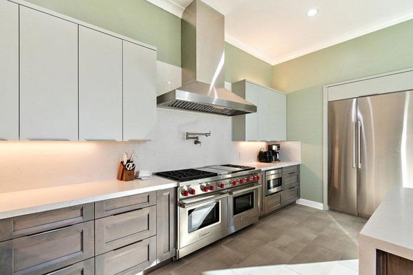 Interior, Kitchen, Recessed Lighting, Stainless Steel Appliances