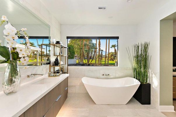 Bathroom, Free Standing Baths, Interior, Recessed Lighting