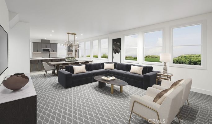 Dining room, Interior, Kitchen, Living room, Pendant Lights, Recessed Lighting, Stainless Steel Appliances