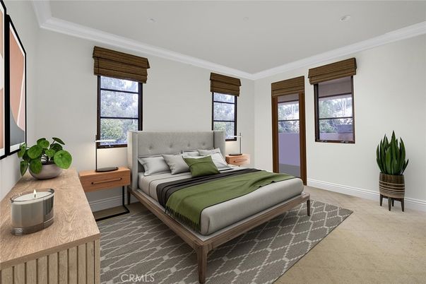 Bedroom, Interior, Recessed Lighting