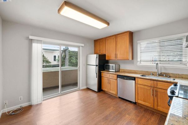 Interior, Kitchen, Wood Texture Flooring