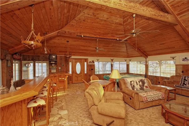 Interior, Living room, Pendant Lights, Wooden Beams, Wooden Ceilings, Wooden Walls