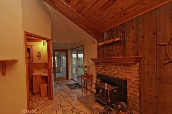 Fireplace, Interior, Wooden Ceilings