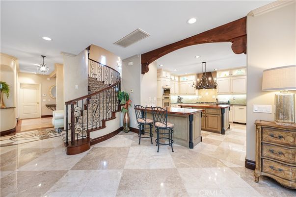 Chandelier, Interior, Kitchen, Recessed Lighting