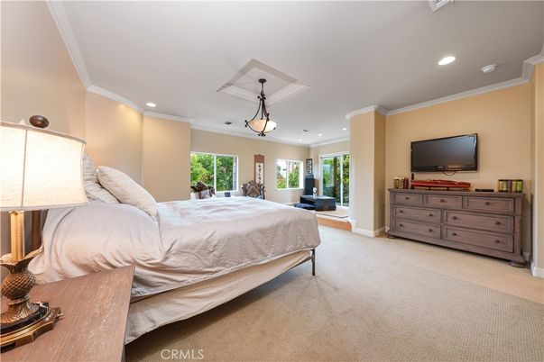 Bedroom, Interior, Pendant Lights, Recessed Lighting