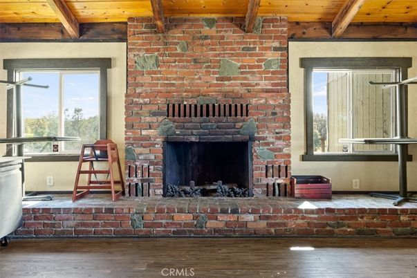 Fireplace, Interior, Stone Walls, Wooden Beams, Wooden Ceilings, Wood Texture Flooring