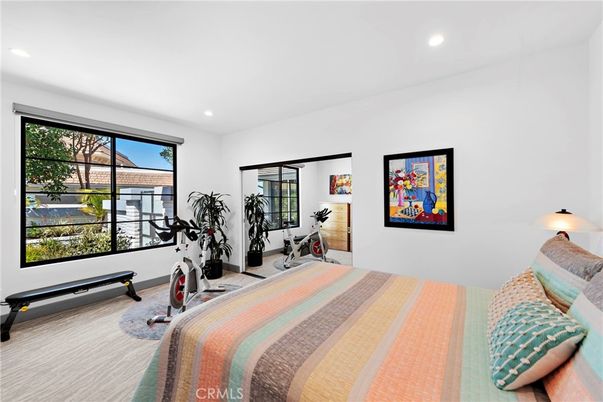 Bedroom, Fitness Equipment, Interior, Recessed Lighting