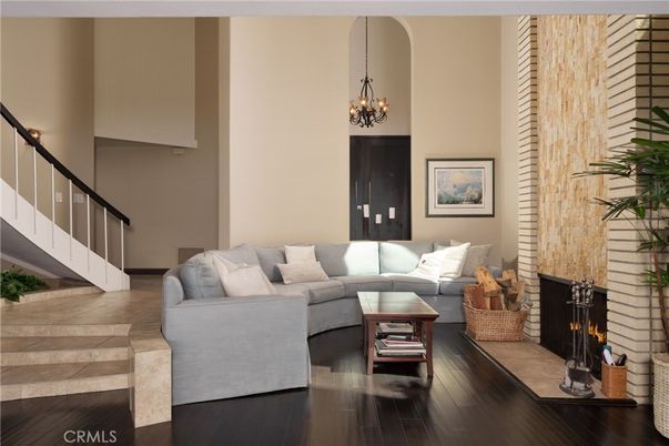 Chandelier, Fireplace, Interior, Living room, Wood Texture Flooring