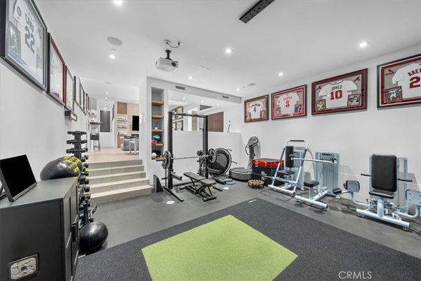 Fitness Equipment, Interior, Recessed Lighting