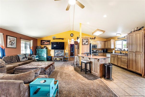 Interior, Kitchen, Living room, Recessed Lighting
