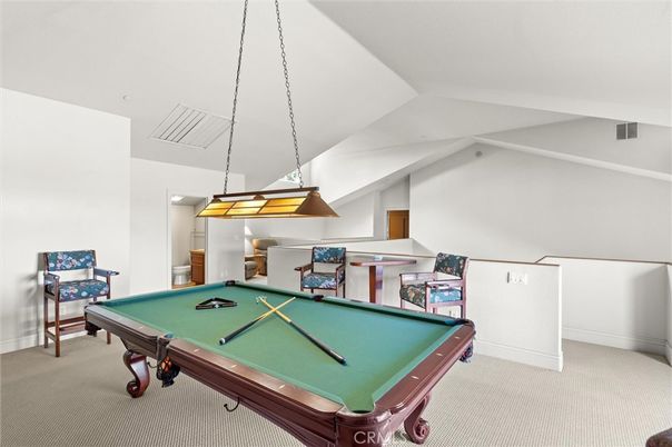 Billiard Table, Game Room, Interior, Pendant Lights
