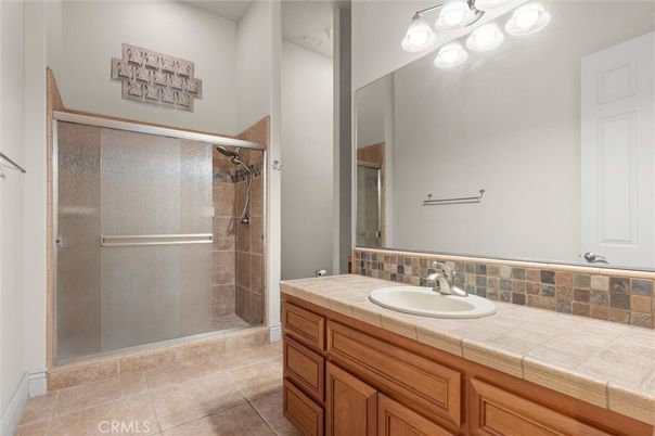 Bathroom, Glass Shower, Interior, Tile Countertops