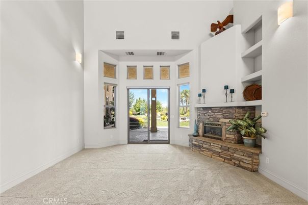Empty room, Fireplace, Interior