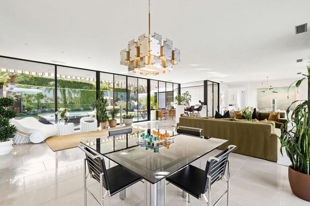 Dining room, Interior, Living room, Pendant Lights, Recessed Lighting