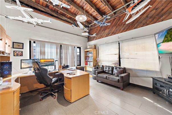 Home Office, Interior, Wooden Beams, Wooden Ceilings