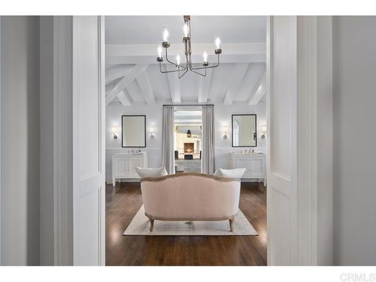 Chandelier, Fireplace, Interior, Living room, Wood Texture Flooring