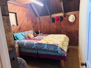 Bedroom, Interior, Wooden Ceilings, Wooden Walls