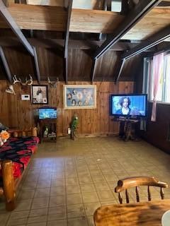 Interior, Wooden Beams, Wooden Walls