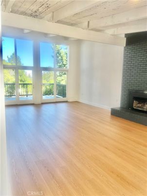 Empty room, Fireplace, Interior, Wood Texture Flooring