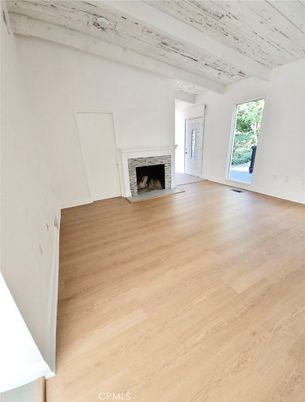 Empty room, Fireplace, Interior, Wood Texture Flooring