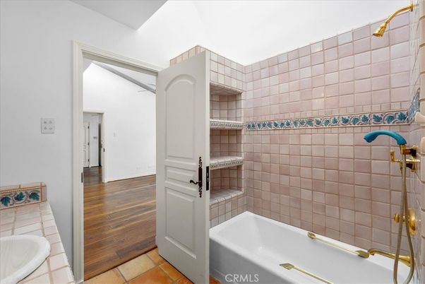 Bathroom, Interior, Wood Texture Flooring