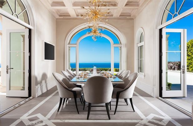 Chandelier, Dining room, Interior, Water