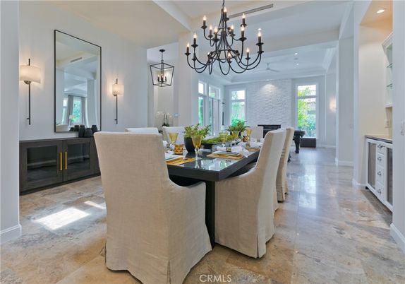 Chandelier, Dining room, Interior, Pendant Lights, Recessed Lighting