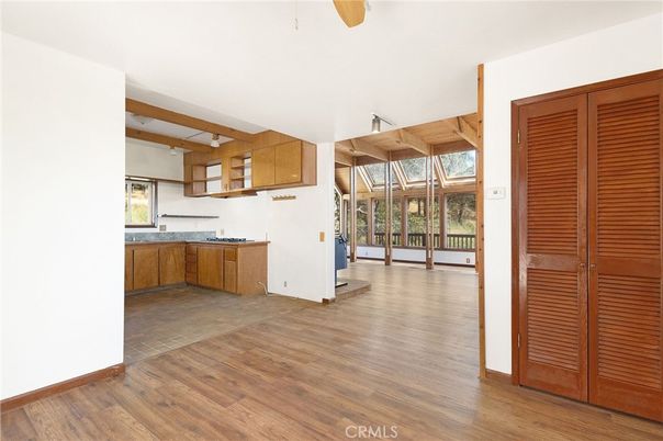 Interior, Kitchen, Wooden Beams, Wood Texture Flooring
