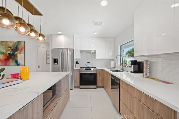 Interior, Kitchen, Recessed Lighting, Stainless Steel Appliances