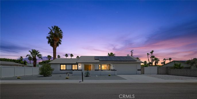 Attached, Exterior, Facade, Solar Panels, Ranch