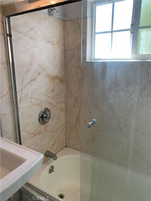 Bathroom, Glass Shower, Interior, Marble Walls